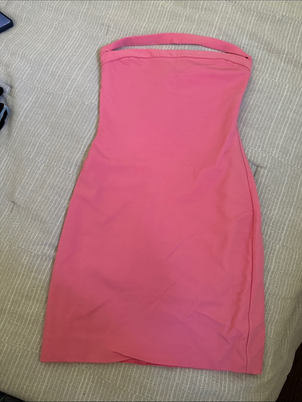 DSQUARED2 Strapless Pink Bodycon Mini Dress